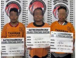 Tiga Pengedar Narkoba Ditangkap di Jalan Sisingamangaraja Siantar