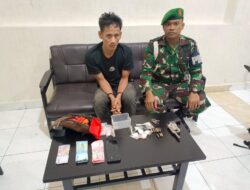 Tim Intel Korem 022/PT Tangkap Bandar Narkoba, Senjata Api Turut Diamankan