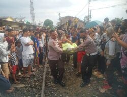 Kecelakaan Maut, Pemotor Tewas Tertabrak KA Siantar Expres