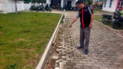 Baru Dibangun, Proyek Telan Dana Rp6 Miliar Lebih, Saluran Air Kantor Camat Bandar Ambruk