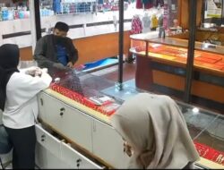 Pencurian Emas Antam Bernilai Rp160 Juta dari Pasar Horas Siantar, Terekam CCTV